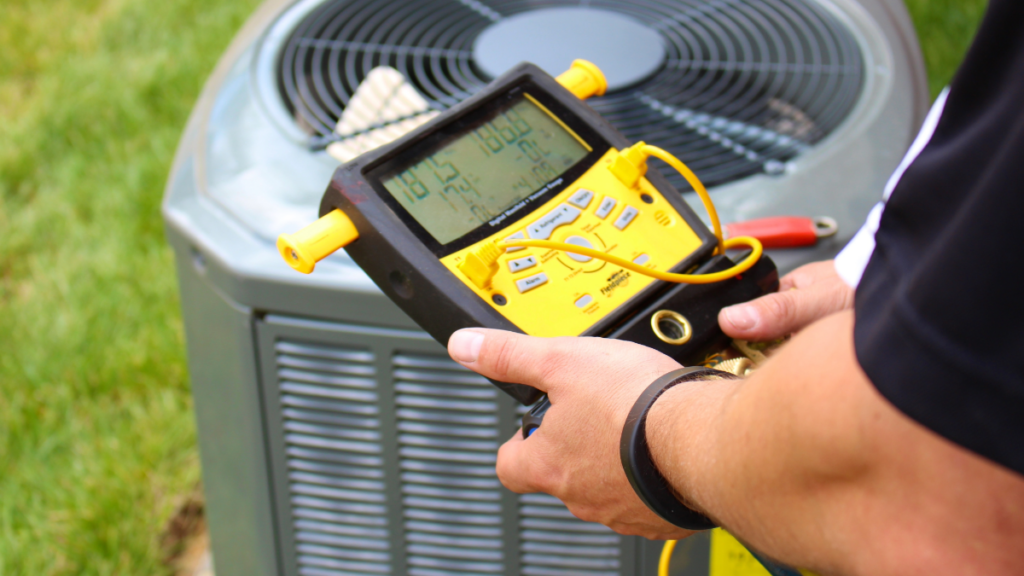 an ac installer doing ac repair in temple terrace