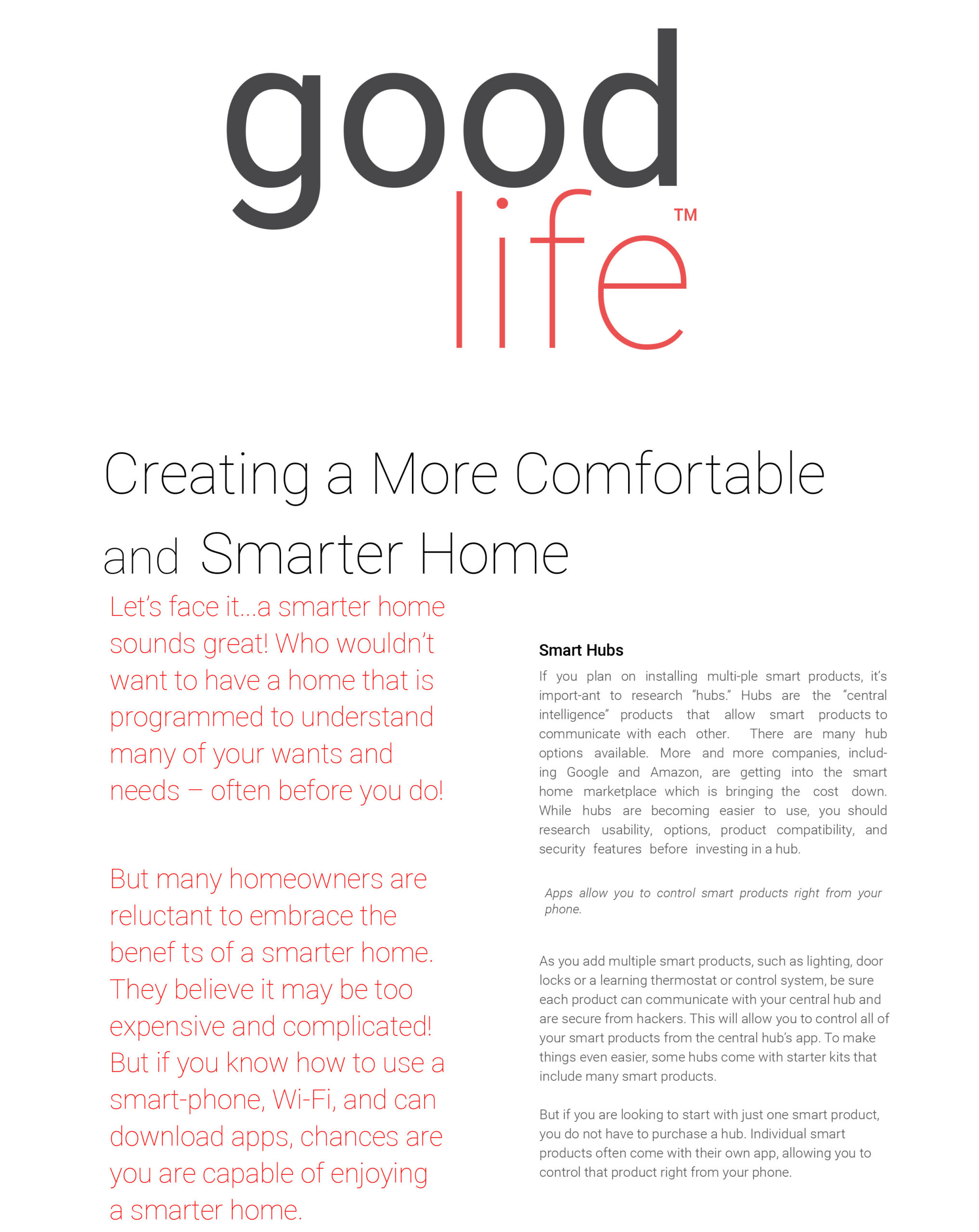 Creating A More Comfortable And Smarter Home 1 gdm creatingcomfortablehome 1
